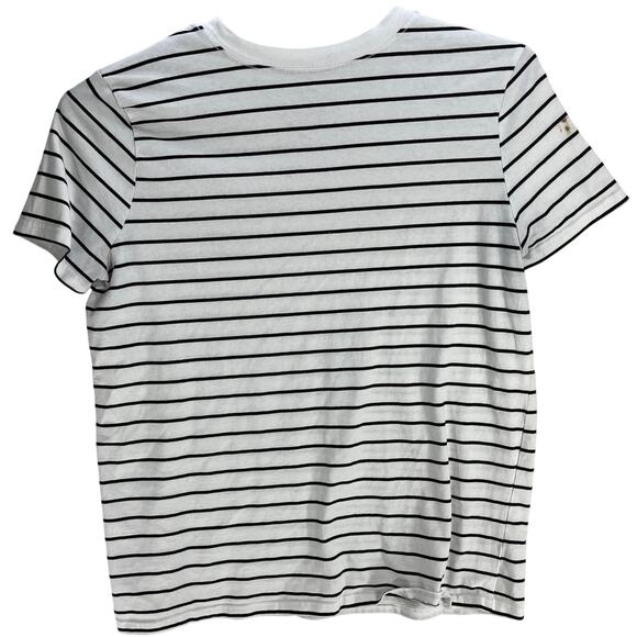 Mighty Fine Top Women Plus 3X Black White Striped Just One More Episode STAINS - Picture 2 of 6